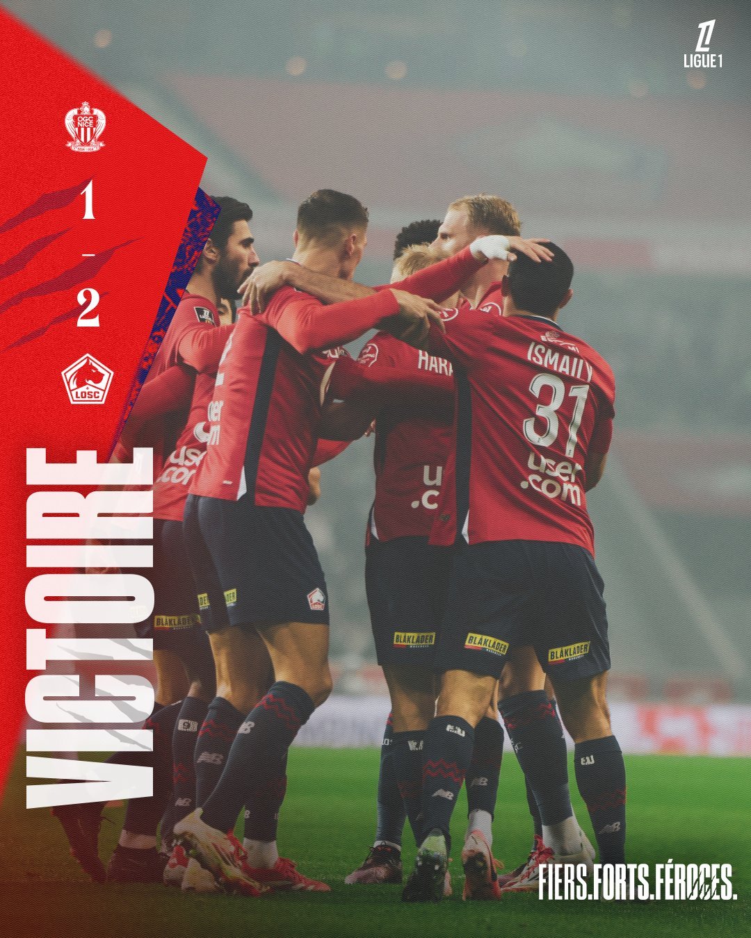 里尔足球俱乐部在比赛中取得胜利 里尔足球俱乐部在比赛中取得胜利